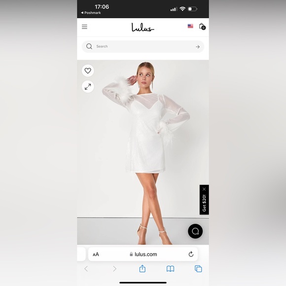 Lulus Marvelous Energy White Sequin Mesh Long Sleeve Mini Dress - Picture 5 of 8